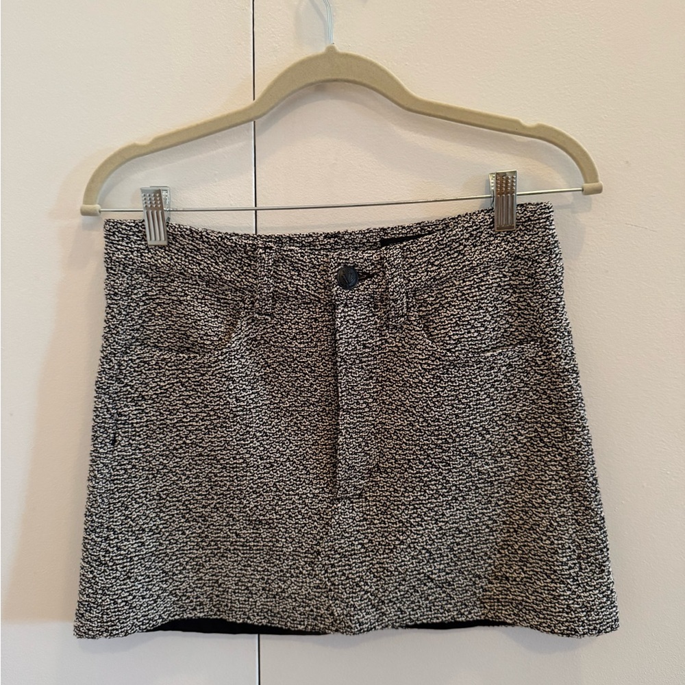 Rag & Bone Black Multi Tweed Skirt